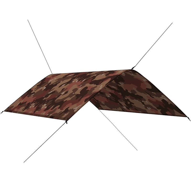 Foto van The living store tuinzeil camouflage - polyester - 300 x 200 cm - uv-bestendig