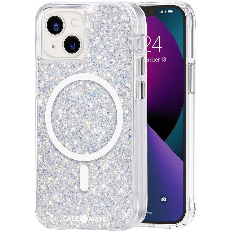 Foto van Case-mate twinkle magsafe case backcover apple iphone 13 mini stardust