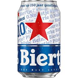 Foto van Heineken premium pilsener 0.0 bier blik 33cl bij jumbo