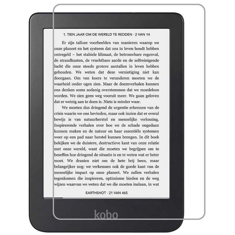 Foto van Basey kobo clara 2e screenprotector tempered glass - kobo clara 2e screen protector