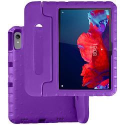 Foto van Basey lenovo tab p11 plus kinderhoesje foam case hoesje cover hoes - paars