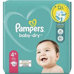 Foto van Pampers baby-dry luiers - maat 4+ (10-15kg) - 24 luiers