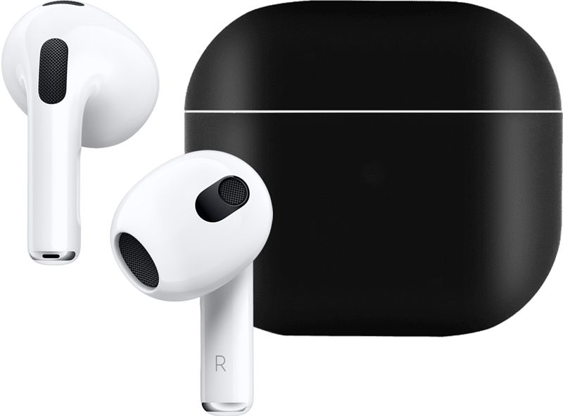 Foto van Apple airpods 3 met standaard oplaadcase + hoesje