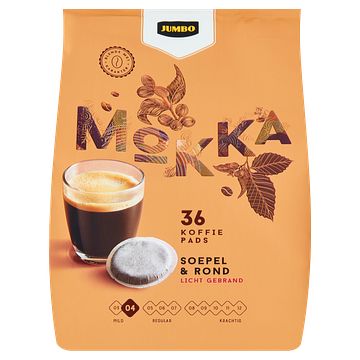 Foto van Jumbo mokka koffiepads 36 stuks