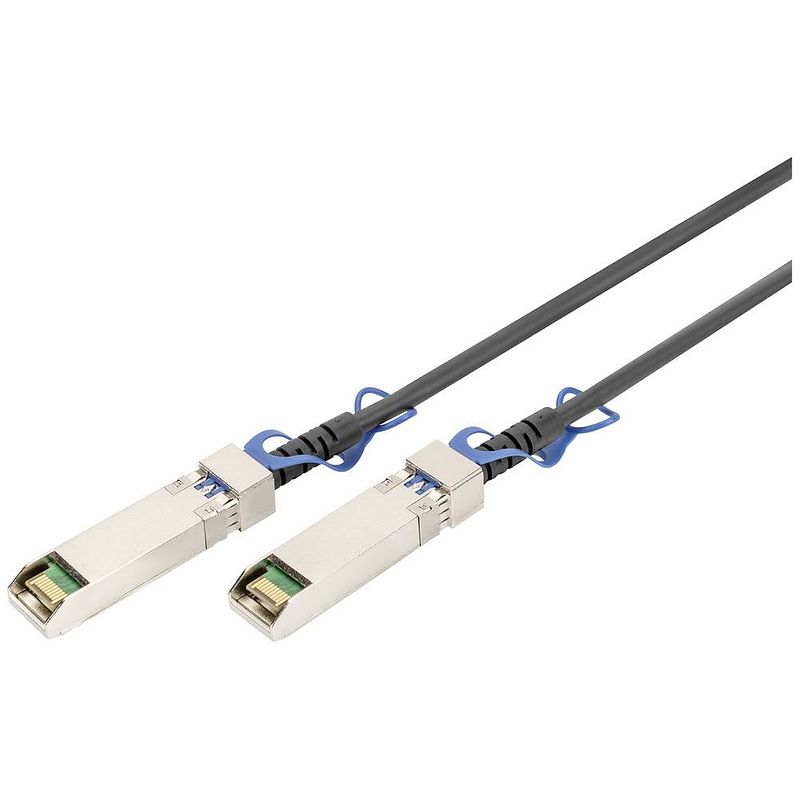 Foto van Digitus dn-81242 rj45 glasvezelaansluitkabel 2 m zwart 1 stuk(s)