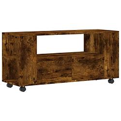 Foto van Vidaxl tv-meubel 102x34,5x43 cm bewerkt hout gerookt eikenkleurig