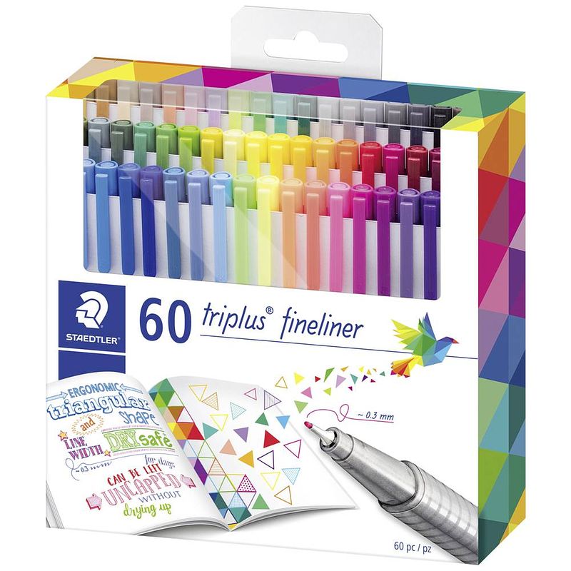 Foto van Staedtler 334 c60 fineliner 60 stuk(s)