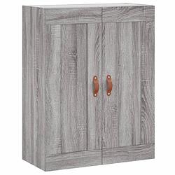 Foto van Vidaxl wandkast 69,5x34x90 cm bewerkt hout grijs sonoma eikenkleurig