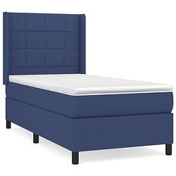 Foto van The living store boxspringbed - pocketvering 90x190 - blauw