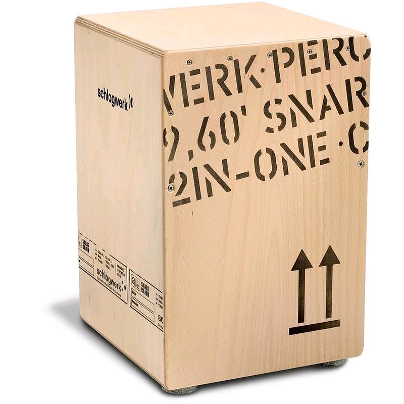 Foto van Schlagwerk cp403 2 in one snare cajon (medium-formaat, beukenhout)