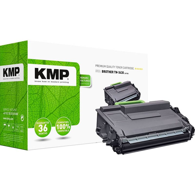 Foto van Kmp toner vervangt brother brother tn3430 compatibel zwart 3000 bladzijden b-t103