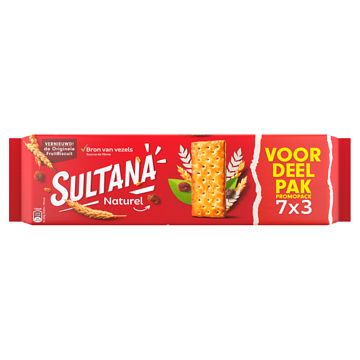 Foto van Sultana naturel voordeelpak 7 x 3 stuks 306g bij jumbo