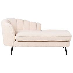 Foto van Beliani allier - chaise longue-beige-bouclé