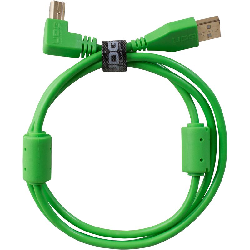 Foto van Udg u95006gr audio kabel usb 2.0 a-b haaks groen 3m