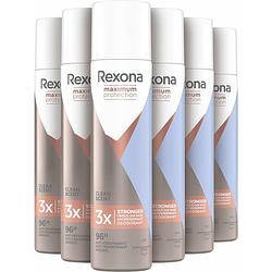 Foto van Rexona® - deodorant vrouw - spray - maximum protection clean scent -6 x 100 ml - voordeelverpakking