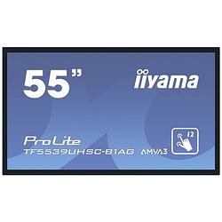 Foto van Iiyama prolite tf5539uhsc-b1ag large format display energielabel: g (a - g) 139.7 cm (55 inch) 3840 x 2160 pixel 24/7 multi-touch, geïntegreerde luidspreker,