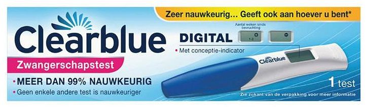 Foto van Clearblue digitale zwangerschapstest + indicator