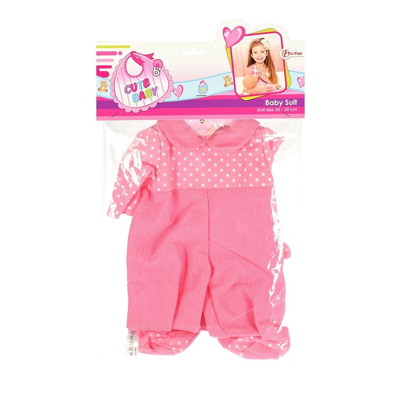 Foto van Toi-toys babypoppenkleding boxpakje 20-30 cm roze