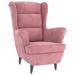 Foto van Vidaxl fauteuil fluweel roze