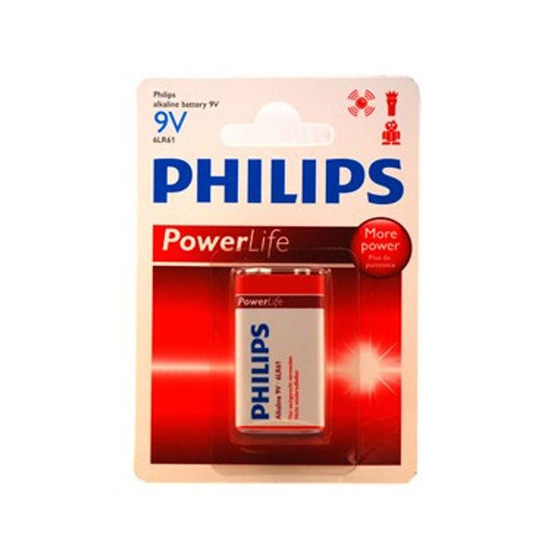 Foto van 1 x 9v batterij philips