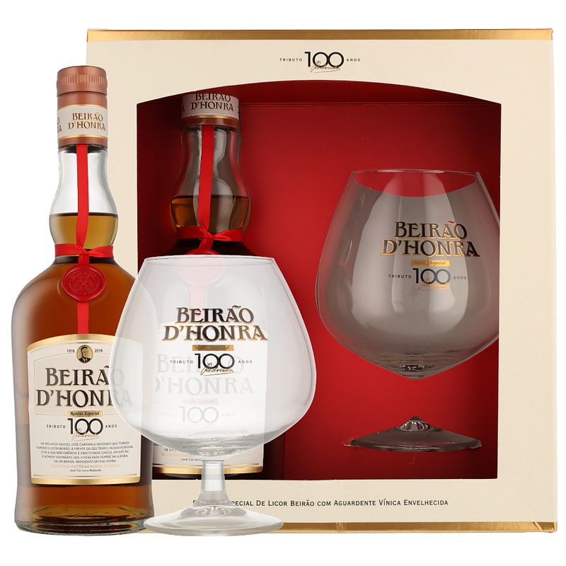 Foto van Licor beirao d'shonra + glas 70cl likeur