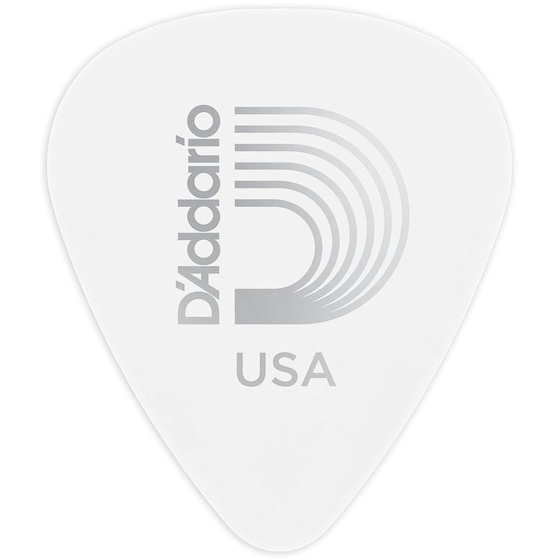 Foto van D'saddario 1cwh7-10 celluloid plectra white 10 pack extra heavy