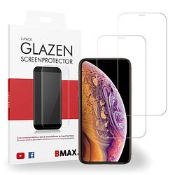 Foto van 2-pack bmax apple iphone xs screenprotector - glass - 2.5d