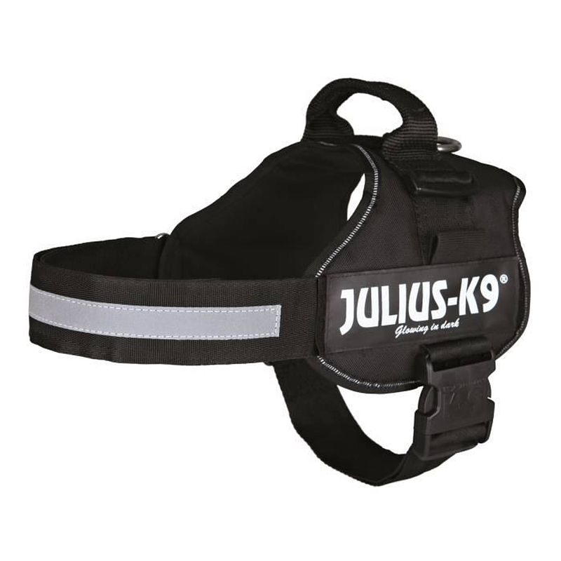 Foto van Krachtharnas julius-k9 - 2 - l-xl: 71-96 cm-50 mm - zwart - voor hond