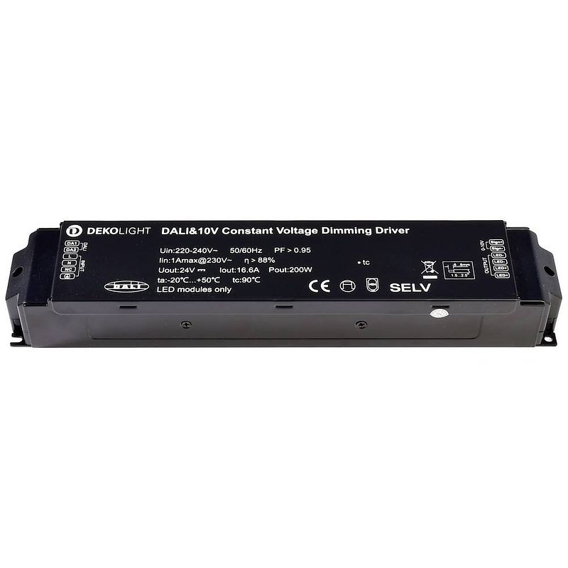 Foto van Deko light basic, dim, cv led-transformator constante spanning 0 ma - 8.30 a 24 v/dc