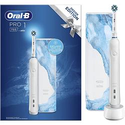 Foto van Oral-b pro 1 - 750 volwassene roterende-oscillerende tandenborstel wit