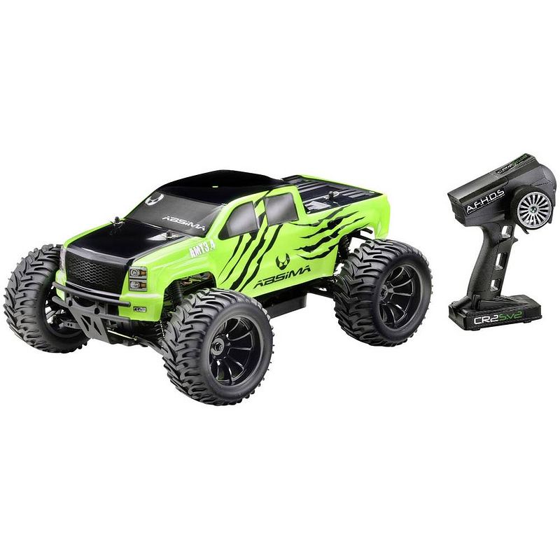 Foto van Absima amt3.4 brushed 1:10 rc auto elektro monstertruck 4wd rtr 2,4 ghz