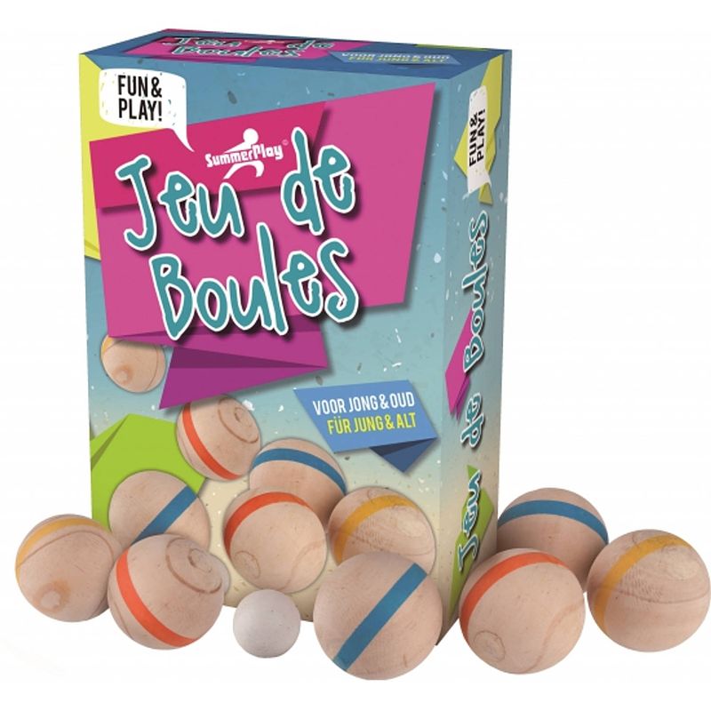 Foto van Houten jeu de boules set 7-delig