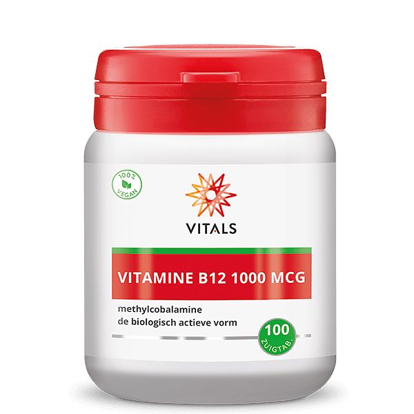 Foto van Vitals vitamine b12 1000mcg zuigtabletten