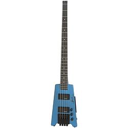 Foto van Steinberger spirit xt-2 standard bass frost blue headless elektrische basgitaar met gigbag