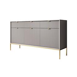 Foto van Meubella dressoir navil 2 - grijs - 154 cm