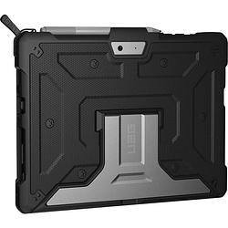 Foto van Urban armor gear metropolis case outdoor case microsoft surface go 2, microsoft surface go zwart tabletcover