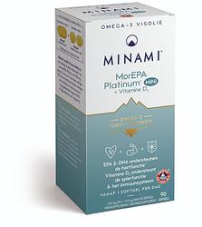 Foto van Minami morepa mini platinum + vitamine d3 softgels