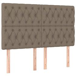 Foto van The living store hoofdbord - klassiek - hoofdborden - 144 x 7 x 118/128 cm - taupe