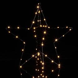 Foto van Casaria kerstverlichting/ kerstfiguur - ster - vallende ster - warm wit - 3d effect- led - warm wit