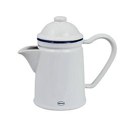 Foto van Cabanaz retro koffie en theepot classic white