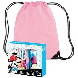 Foto van Disney minnie mouse lunchbox set voor kinderen - 3-delig - blauw/roze - incl. gymtas/schooltas - lunchboxen