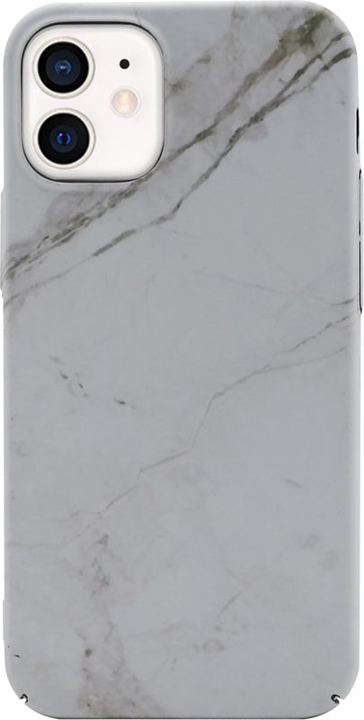 Foto van Bluebuilt white marble hard case apple iphone 12 mini back cover