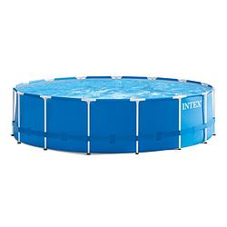 Foto van Intex opzetzwembad met pomp 28242gn 457 x 122 cm blauw