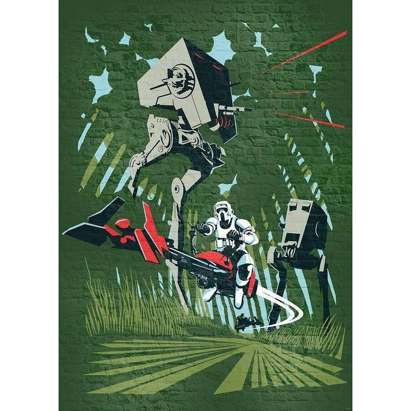 Foto van Komar star wars classic concrete endor vlies fotobehang 200x280cm 4-banen