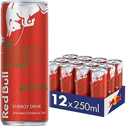 Foto van Red bull energy drink watermeloensmaak the red edition 12 x 250 ml bij jumbo