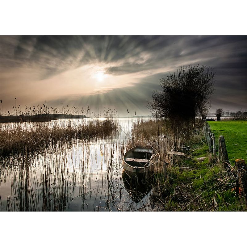 Foto van Inductiebeschermer - loosdrechtse plassen - 75x55 cm