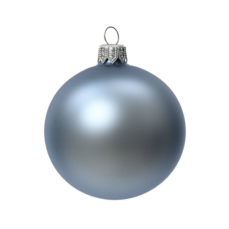 Foto van Decoris - kerstballen glas d8 cm mblw 6st kerst