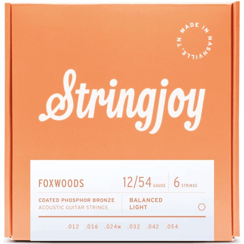 Foto van Stringjoy foxwoods ac6 light 12-54 snarenset voor westerngitaar