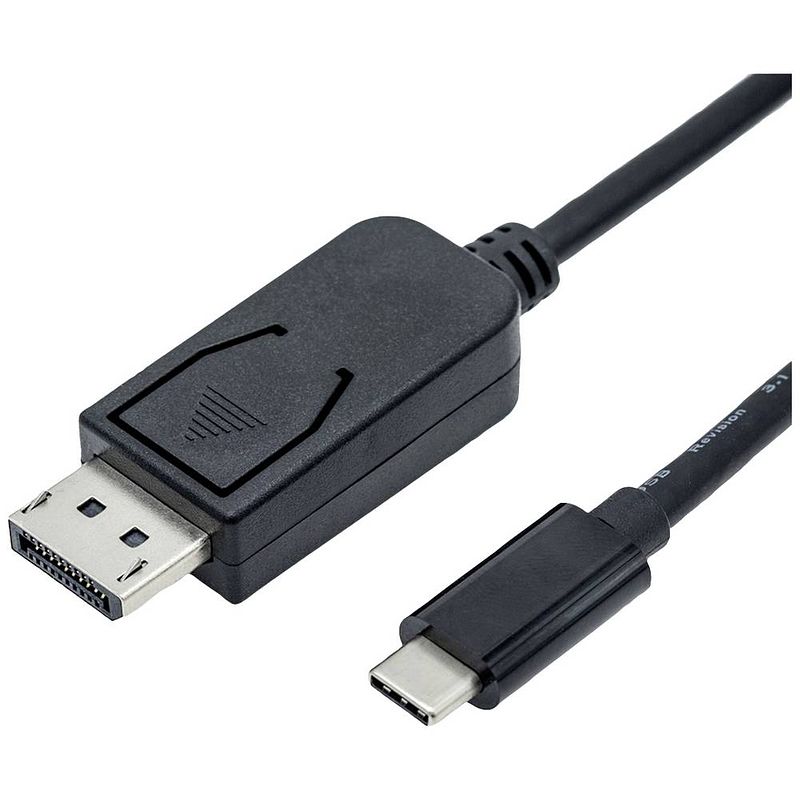 Foto van Roline 11.04.5836 usb-c® / displayport adapter zwart 2.00 m