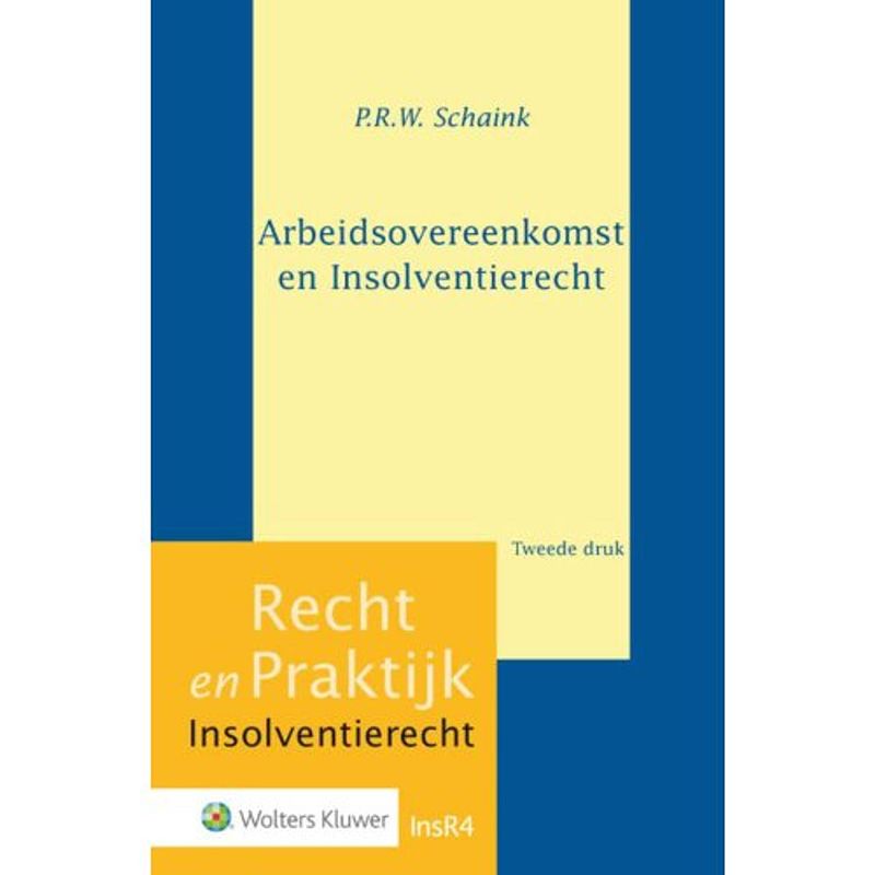 Foto van Arbeidsovereenkomst en insolventierecht - recht en